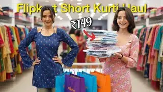₹149 main Short Kurta??!!🤯🤯 | Everything is under ₹500 only😱😱 #shortkurti #haul 