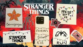 Diy 5 creative craft ideas of stranger things. stranger things phone case & cards 🕷️#strangerthings 
