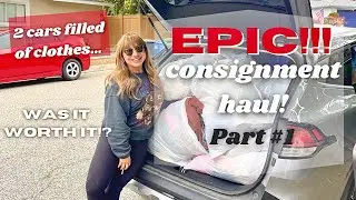 HUGE MID/LUXARY TIER DESIGNER CLOTHING HAUL | My Influencer Consignment Client Did Not Disappoint..