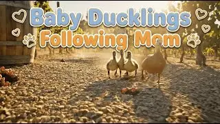 🐣🦆 Baby Ducklings Following Mom Through the Big World &ndash; Can It Get Any Cuter?! 🌿#duck #cute#nature