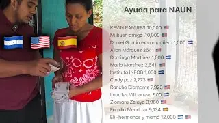 De Honduras Usa España mandan ayuda a NAÚN y familia 