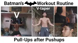 Batman Pull-Ups After Push-Ups Workout | Get a V-Taper Back & Chest