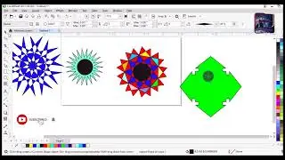 Star Lenard logo design. Chand Star logo. Coral draw.