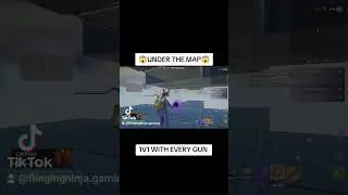 UNDER THE MAP TUTORIAL! | 1V1 WITH EVERY GUN | #shorts #fortnite #gaming #hivemaps