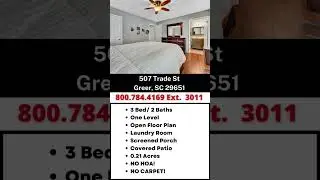 507 Trade St, Greer SC. Wow! Amazing home downtown Greer for only $210,000!