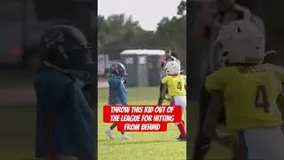 Throw this kid out of the league for hitting from behind
