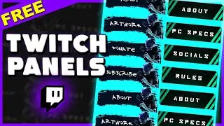 How to Make Twitch Panels for FREE (w/ Template Download Link)