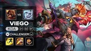 Viego vs Brand Jungle - KR Challenger - Patch 14.13 Season 14