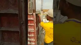 কলাম সাটার চেক#shuttering #check #formwork #beautiful #construction