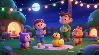 Nighttime Fun with Little Duckling and Friends | Bedtime Lullaby & Kids Song