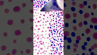 Creating Relaxing Abstract Dot Pattern Art 🎨 | With Soothing Music