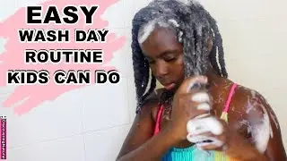 EASIEST Summer Wash Day Routine for Kids After Swimming | Discovering Natural
