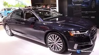 2019 Audi A8 L 3.0 Turbocharged V6 - Exterior and Interior Walkaround - 2019 New York Auto Show