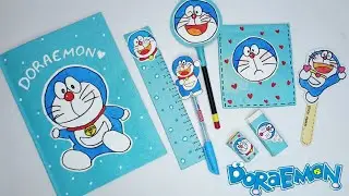 DIY Doraemon School Supplies Set | Cute Paper Crafts for Kids #youtube