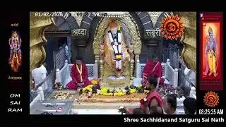 Sai Baba Darshan Live Today || 01 FEB 2026 || SUNDAY || MORNING