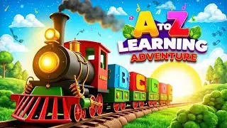 🎶 Learn ABCs with Fun & Music|🚂 The Magical Alphabet Train Song | A to Z Kids Cartoon 🎨✨