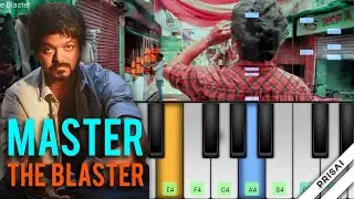 Master The Blaster | Easy Keyboard Cover Tutorial (With Notes) | Vijay, Anirudh, Malavikka, Lokesh
