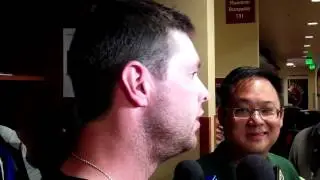 Brandon Belt on hitting 1st HR of 2012 after Madison Bumgarner hit one