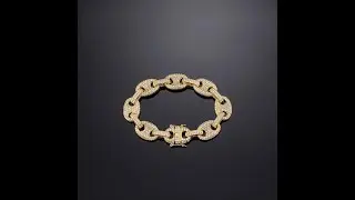 12MM GUCCI LINK BRACELET YELLOW GOLD