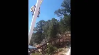 Big swing over canyon!!!!