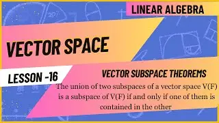 Union of two subspaces of vector space is subspace,if and only if one of them is contained in other