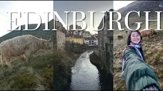 Exploring Edinburgh && Highland Coos!! | vlogmas day 16