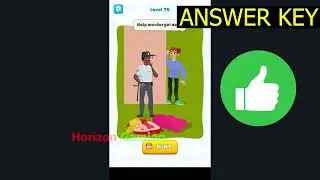 Brain Rush - Thinking Puzzle LEVEL 75 Help murder get away - Gameplay Walkthrough Android IOS