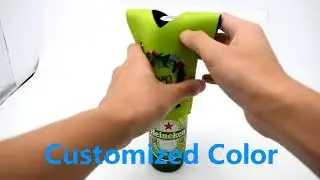 Custom multi color christmas  promotion gift T-shirt beer can cooler stubby holder#beerbag#custombag
