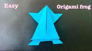 Easy Paper Frog Craft | Jumping Origami Frog Tutorial