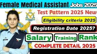 Female Medical Assistant Test Preparation 2025 | Fma complete details 2025 |Fma eligibility criteria
