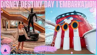 Видеоблог о круизе Disney Destiny. День 1. День посадки. Январь 2026. Форт-Лодердейл. Marvel Walt...
