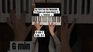 Go Tell It On the Mountain 🎄 Piano Chords Tutorial 🎹 #pianotutorial #chords #gotellitonthemountain
