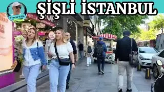 WALKING ON A  VERY BEAUTİFUL DAY IN ŞİŞLİ, ISTANBUL. 4K HDR 2024