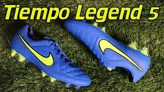 Nike Tiempo Legend 5 (Highlight Pack) Soar Blue/Volt &mdash; обзор + на ногах
