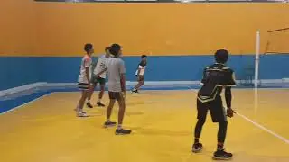 Latihan Rebahan Senior Vs Rebahan Junior Partai adu gengsi Set 1🤣🤣🔥🔥🏐🏐💪💪