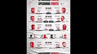 🥊 This Week's Fights 🥊 - Boxing This Weekend - 📅 18-19th Oct