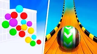 Sky Rolling Balls vs Parkour Balls - Fun Running Games Gameplay (Android/iOS)