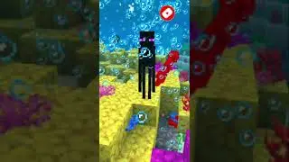 when i spawn enderman in water lol moment #shorts