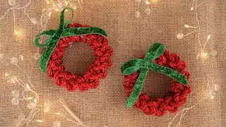 DIY CORONAS DE NAVIDAD EN MACRAME / DIY MACRAME ORNAMENTS