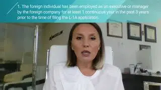 What are the requirements for L-1A visa for new office? Managers and Executives