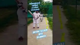 #PROFESSIONAL CRICKET ACADEMY #BATTING SESSION #BEGINNERS #ADMISSION OPEN