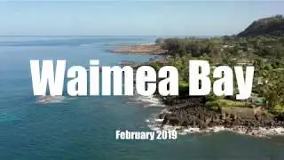 Oahu beaches by drone: Waimea Bay