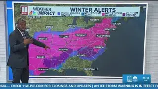 Winter storm update | Tracking winter weather entering north Georgia
