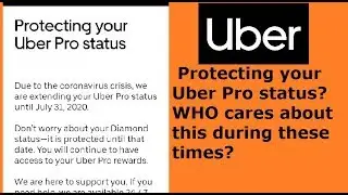 Protecting your Uber Pro Status ??? WTF  Start paying Hazard pay, not Points