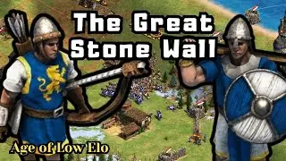 The Great Stone Wall (Low Elo Casting) | Age of Empires 2