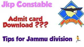 Jkp Constable admit card download|Jkp running tips|Jkp Constable safe Score and cutoff|#jkp