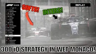 F1 23 MY TEAM CAREER Part 7: MONACO POLE POSITION & A WET RACE, 300 IQ ON SOFTS 2 LAPS EARLY?! 😈