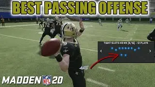 BEST PASSING OFFENSE IN MADDEN 20! THIS GLITCHY SCHEME KILLS ANY DEFENSE! TIPS & TRICKS
