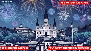 NEW ORLEANS NEW YEAR'S 2026 TV ART SCREENSAVER | TV WALLPAPER ART GALLERY DECOR | 2 HOURS | ARTCORE