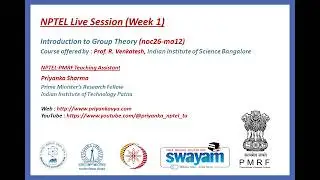 NPTEL: NOC26-MA12 | Week 1 | Introduction to Groups